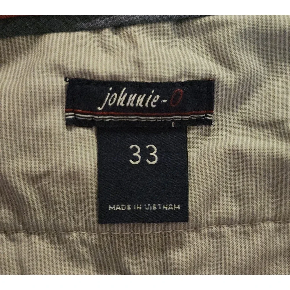 Johnnie O Chino Shorts Men's Size 33 Malibu Red Cotton 9